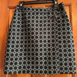 Boden 6R wool faux-wrap skirt